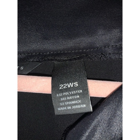 Investments Black Dress Pants Womens Size 22W‎ S - Picture 4 of 5